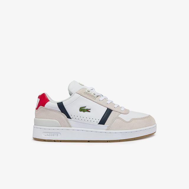 Men's T-Clip Tricolour Leather and Suede Trainers Product Image