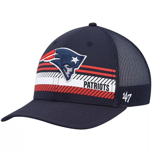 Mens 47 New England Patriots Cumberland Trucker Snapback Hat, Blue Product Image