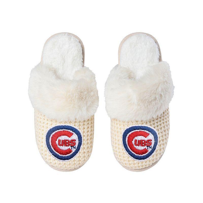 Womens FOCO Chicago Cubs Open Back Slippers Product Image