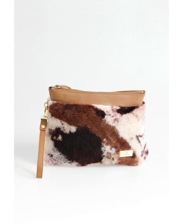 Furniq Uk Womens Shearling Clutch Bag Product Image