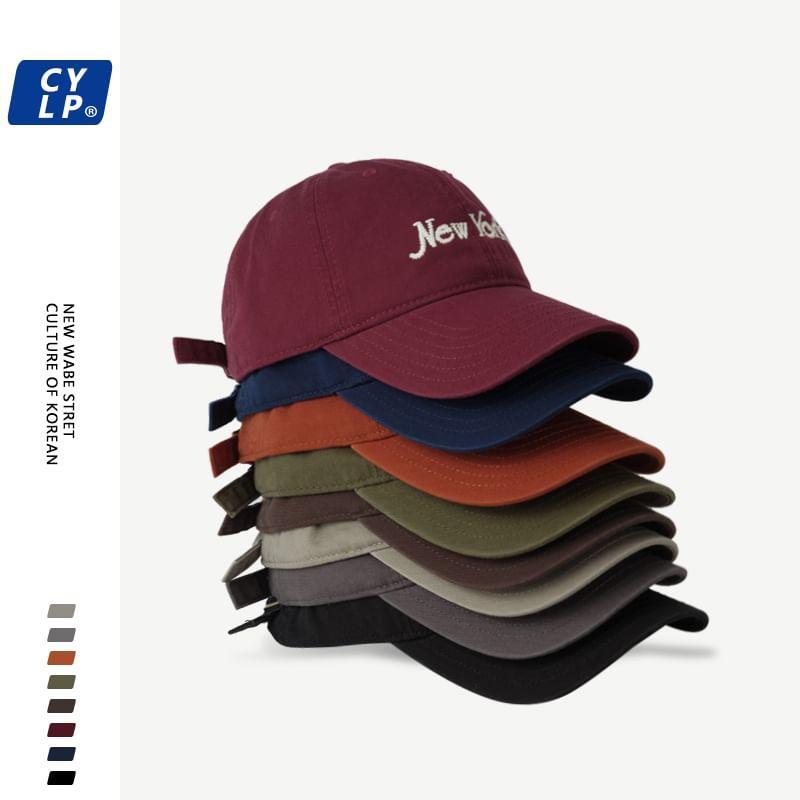 Lettering Embroidered Baseball Cap Product Image