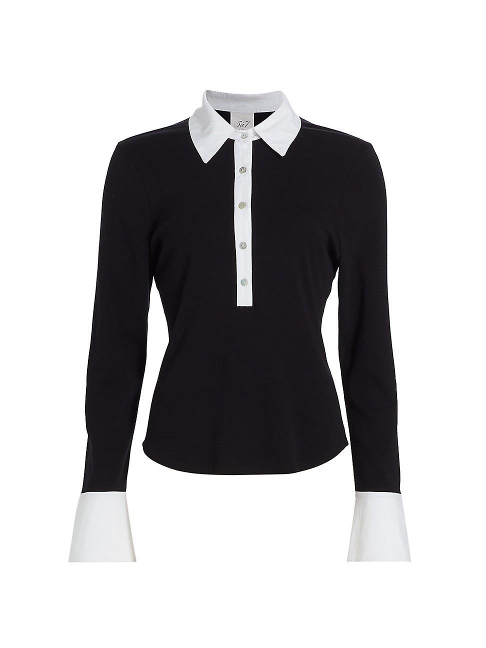 Womens Jaden Cotton Button-Front Shirt Product Image