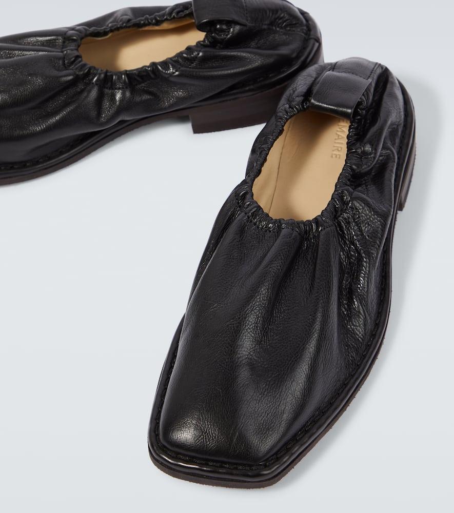 Leather Loafers In Black Product Image