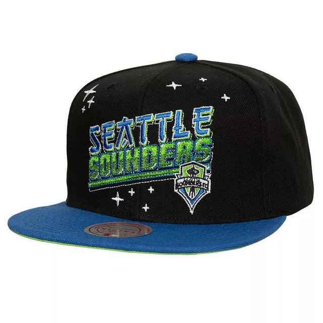 Mens Mitchell & Ness Seattle Sounders FC Anime Snapback Hat Product Image