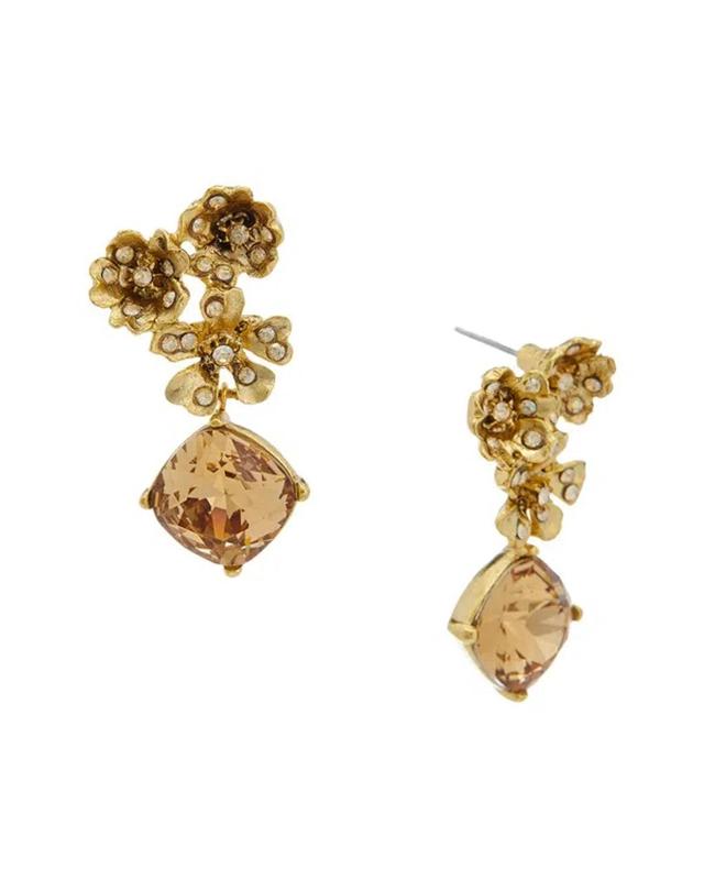 14k Flower Earrings In Gold Product Image