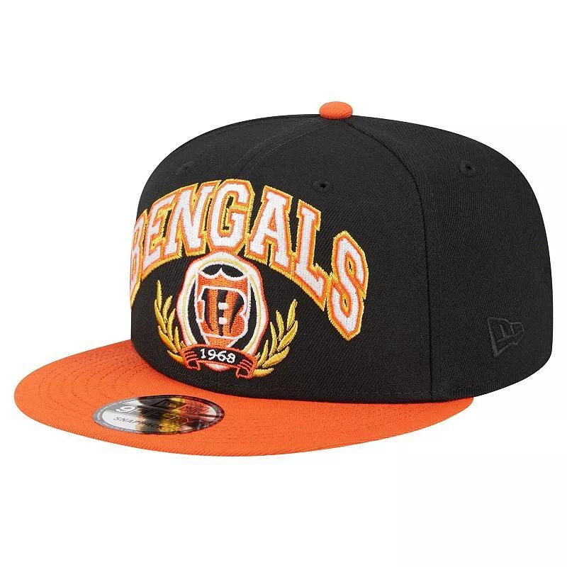 Mens New Era /Orange Cincinnati Bengals Team Establish 9FIFTY Snapback Hat Product Image