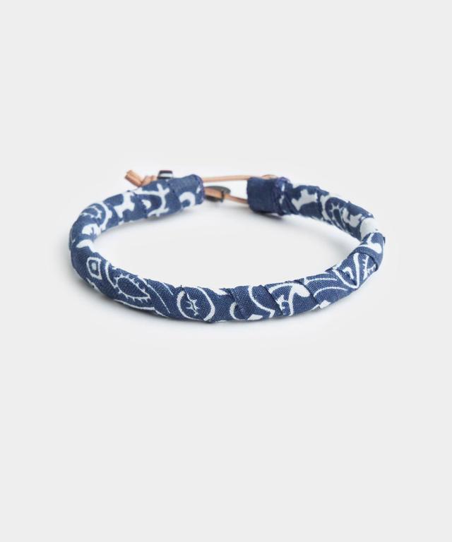 Mikia Bandana Cotton Bracelet in Navy Product Image