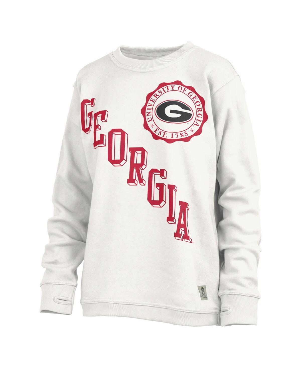 Womens Pressbox Georgia Bulldogs Shoreline Sundown Pullover Sweatshirt Product Image