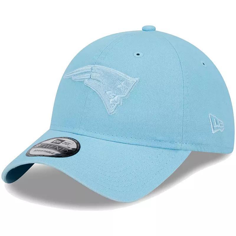 Mens New Era Light Blue New England Patriots Core Classic 2.0 Brights 9TWENTY Adjustable Hat Product Image