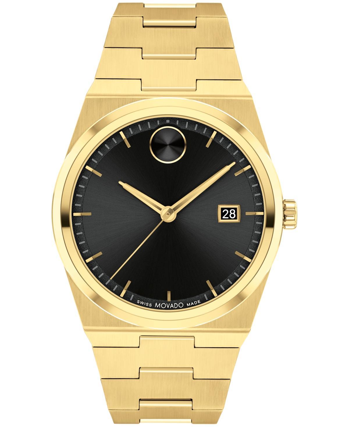 Movado Mens Quest Swiss Quartz Ionic Gold Pvd Steel 40mm Watch - Gold-tone Product Image