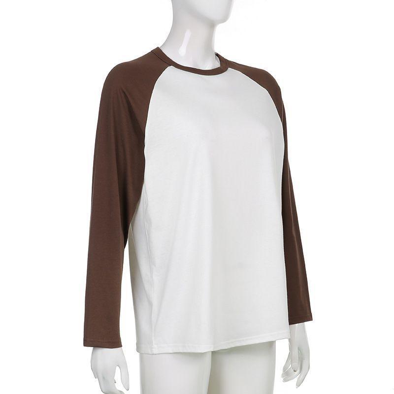 Plain Raglan Long Sleeve T-Shirt Product Image