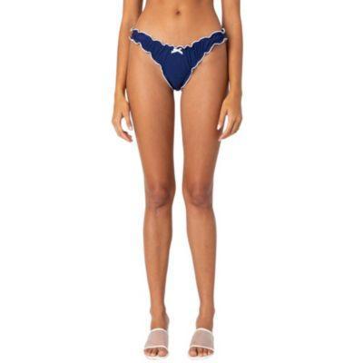 Edikted Womens Golden Ruffle Edge Bikini Bottom Product Image