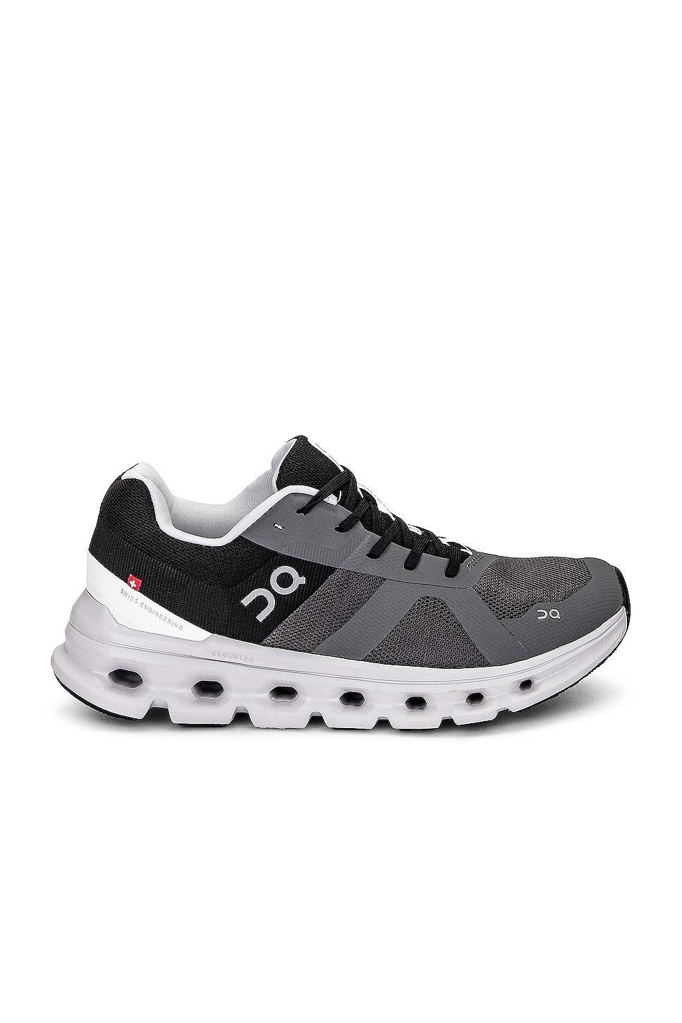 On Cloudrunner Sneaker in Eclipse & Black - Black. Size 6 (also in ). Product Image