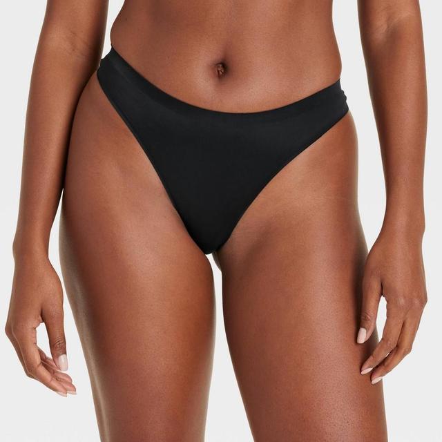 Womens Luxury Collection Bonded Invisible Edge Thong - Auden Black XS Product Image