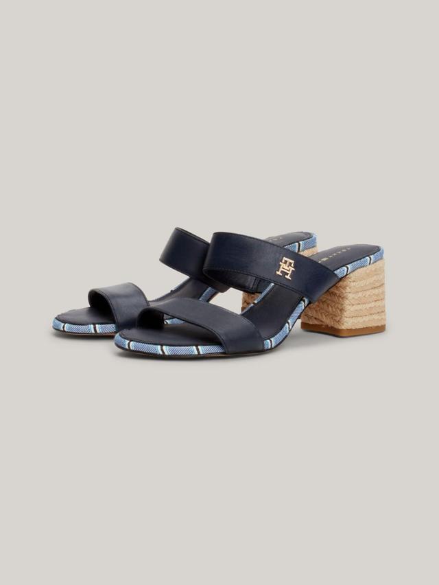 Tommy Hilfiger Women's Elevated Leather Block Heel Sandal Product Image