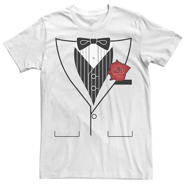 Mens Tuxedo With Rose Tee Product Image