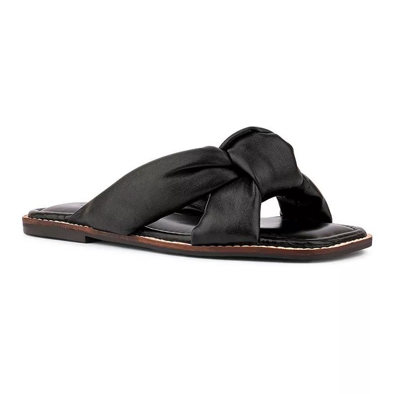 Rag & Co Chubs Womens Leather Slide Sandals Product Image