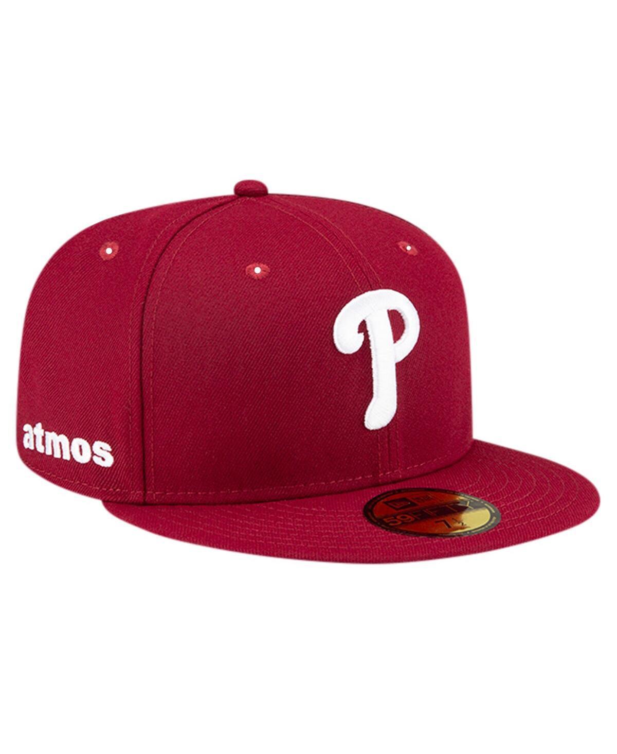 Mens New Era Maroon Philadelphia Phillies Atmos Animal Undervisor 59FIFTY Fitted Hat Product Image