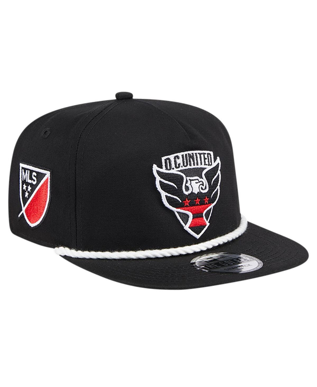 Mens New Era Black D.c. United The Golfer Kickoff Collection Adjustable Hat Product Image