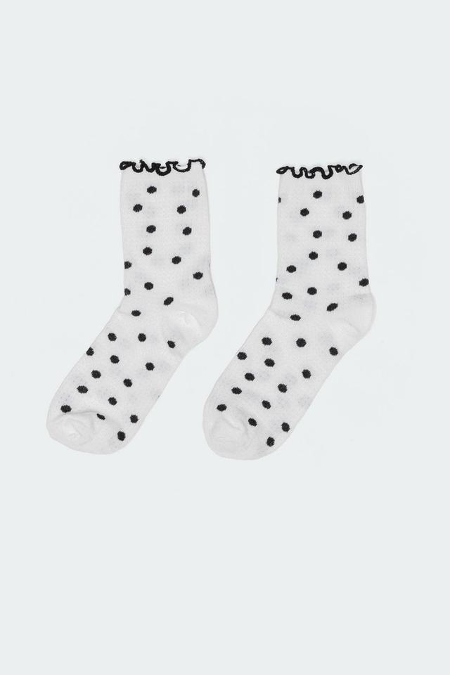 Polka Dot Frill Socks Product Image