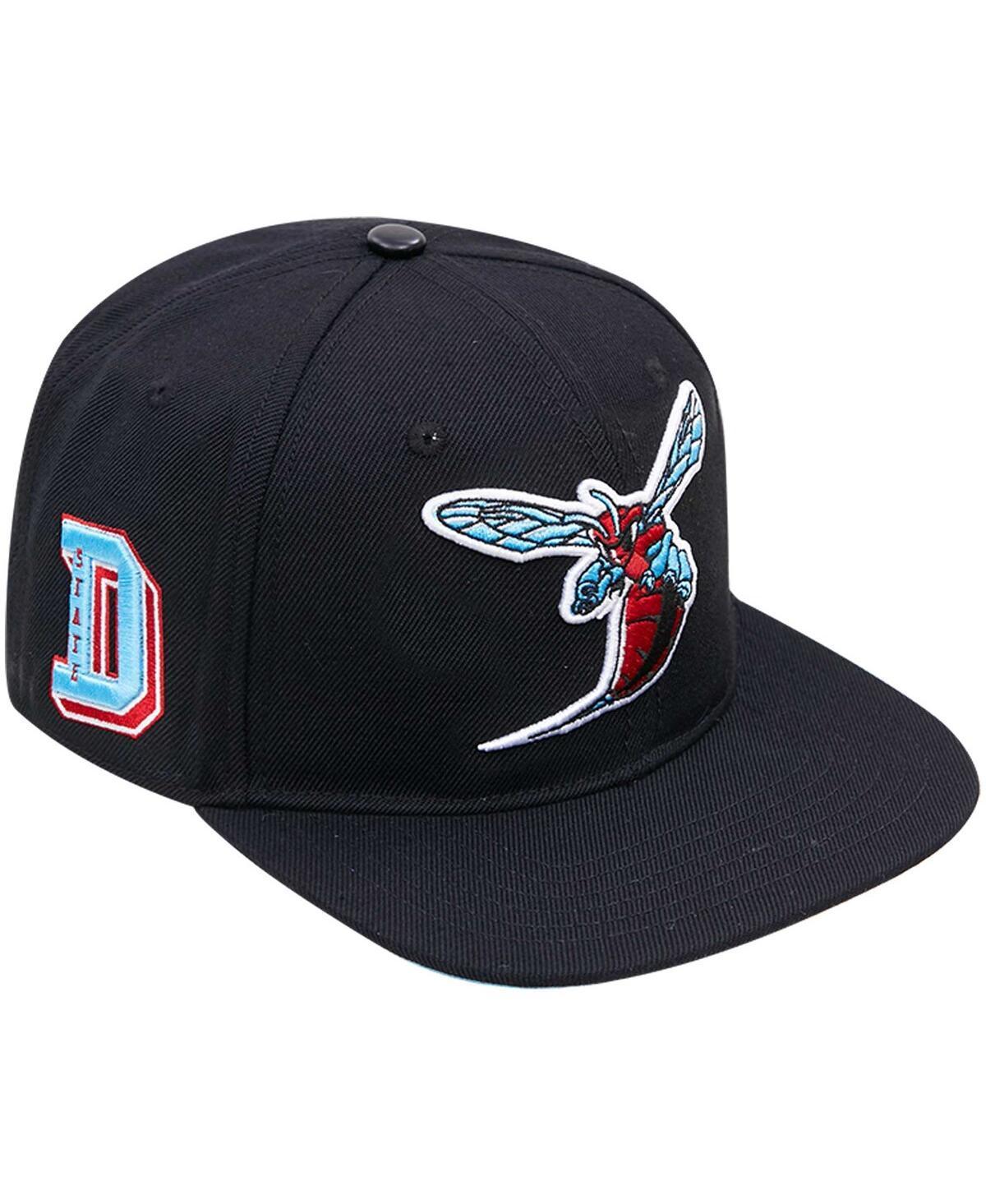 Mens Pro Standard Black Delaware State Hornets Arch Over Logo Evergreen Snapback Hat Product Image