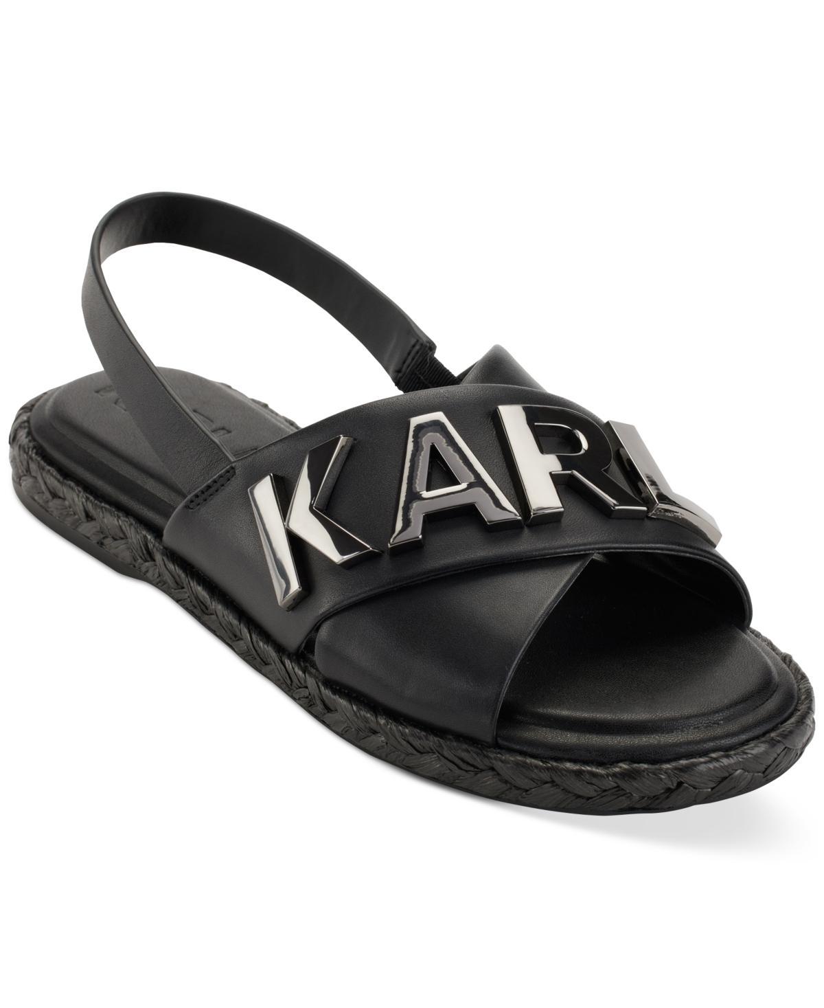 Karl Lagerfeld Paris Womens Charla Slingback Espadrille Sandals Product Image