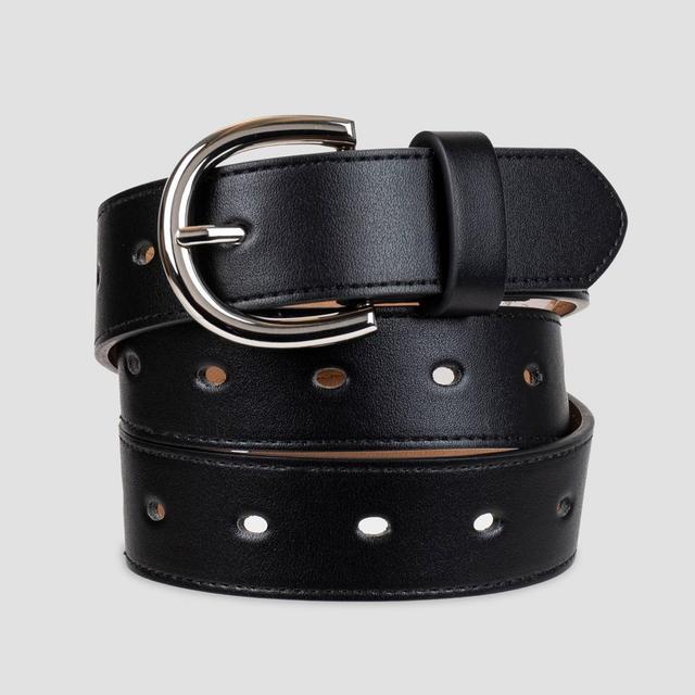 Womens Laser Cut Belt - A New Day Black XL Product Image