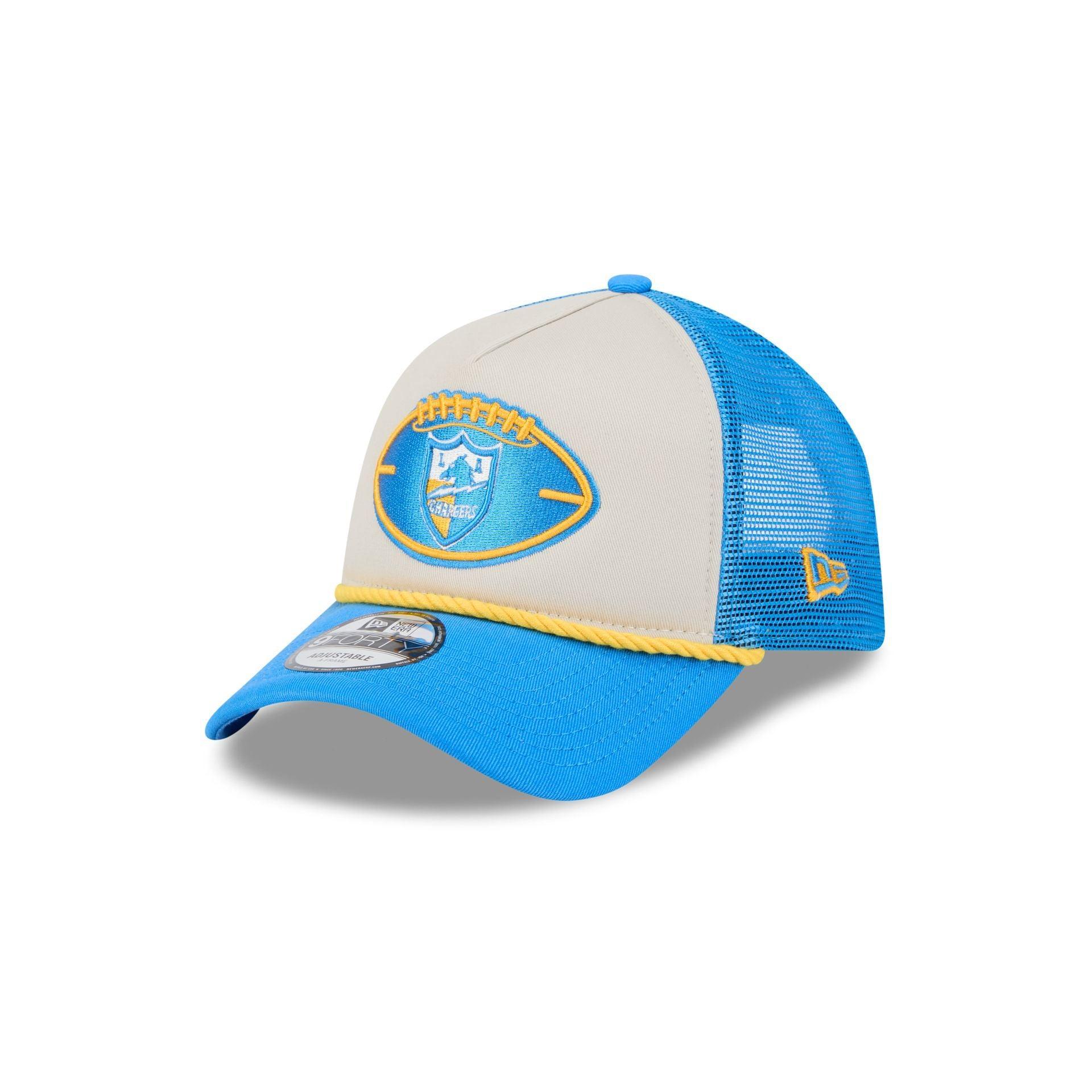 Los Angeles Chargers 2024 Historic Sideline 9FORTY A-Frame Snapback Hat Male Product Image