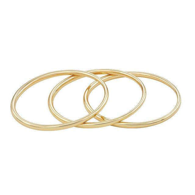 Nine West Bangle Bracelet Set, Womens, Gold Product Image