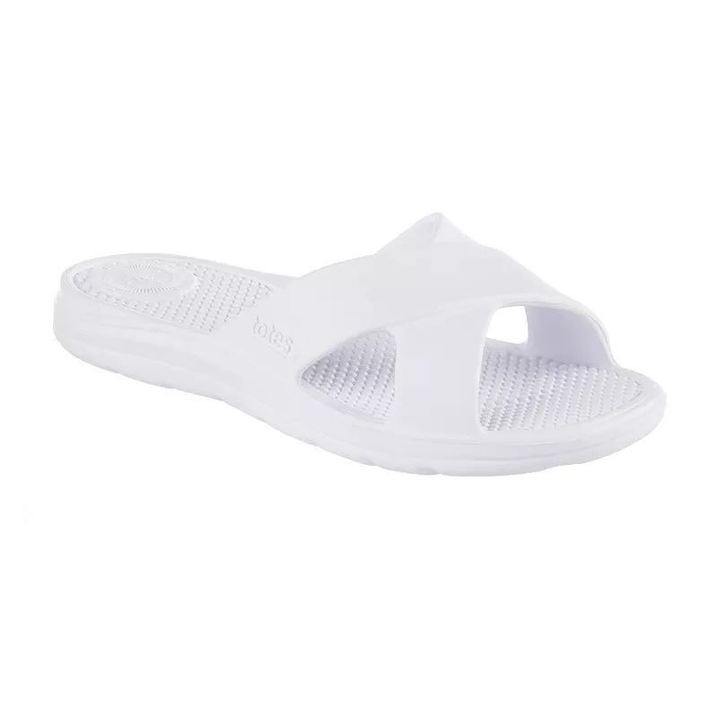 totes Womens Everywear Cross Slide Sandals Product Image