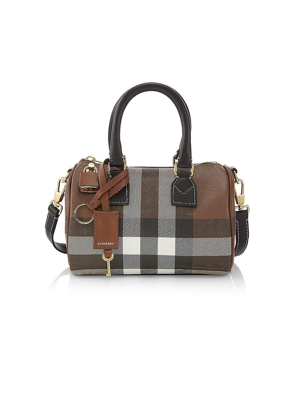 Womens Check Mini Bowling Bag Product Image