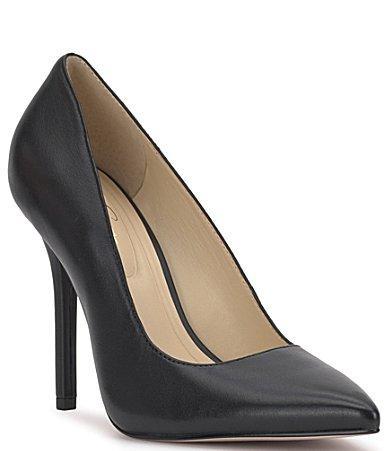 Jessica Simpson Levila Leather Stiletto Pumps Product Image