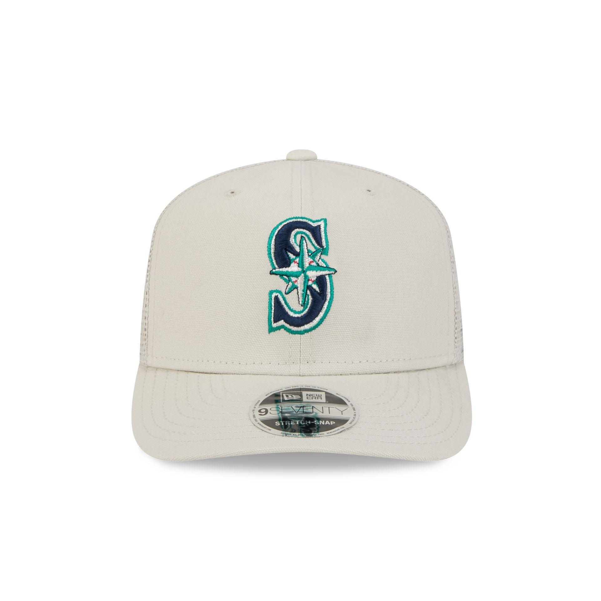 Seattle Mariners Canvas 9SEVENTY Trucker Hat Male Product Image