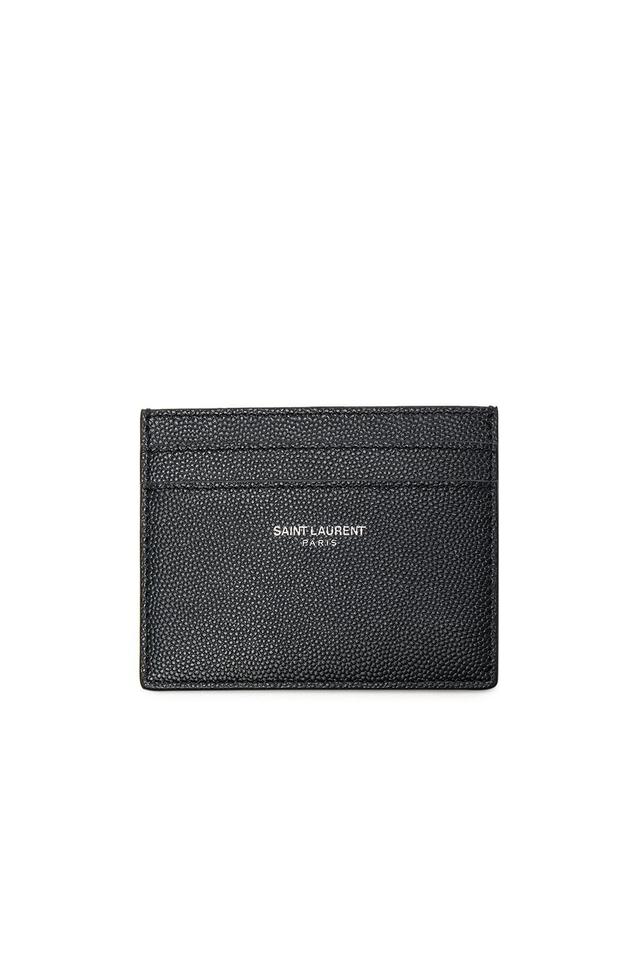 Saint Laurent Croc Embossed Calfskin Leather Card Case Product Image