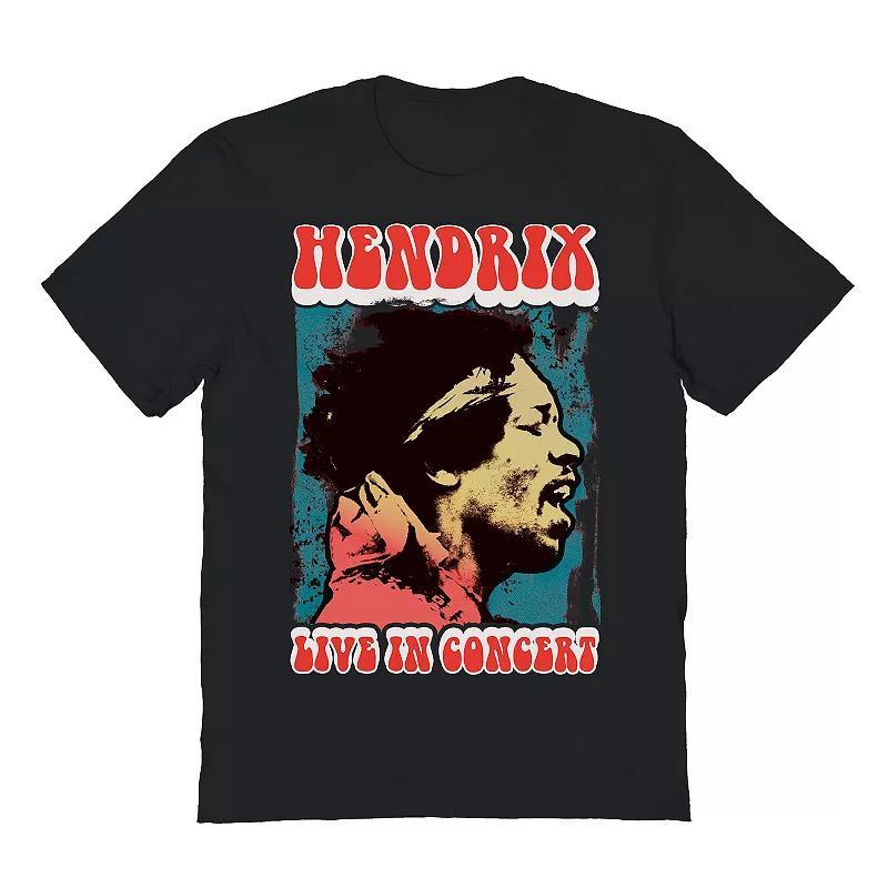 Mens Jimi Hendrix Live In Concert Graphic Tee Product Image