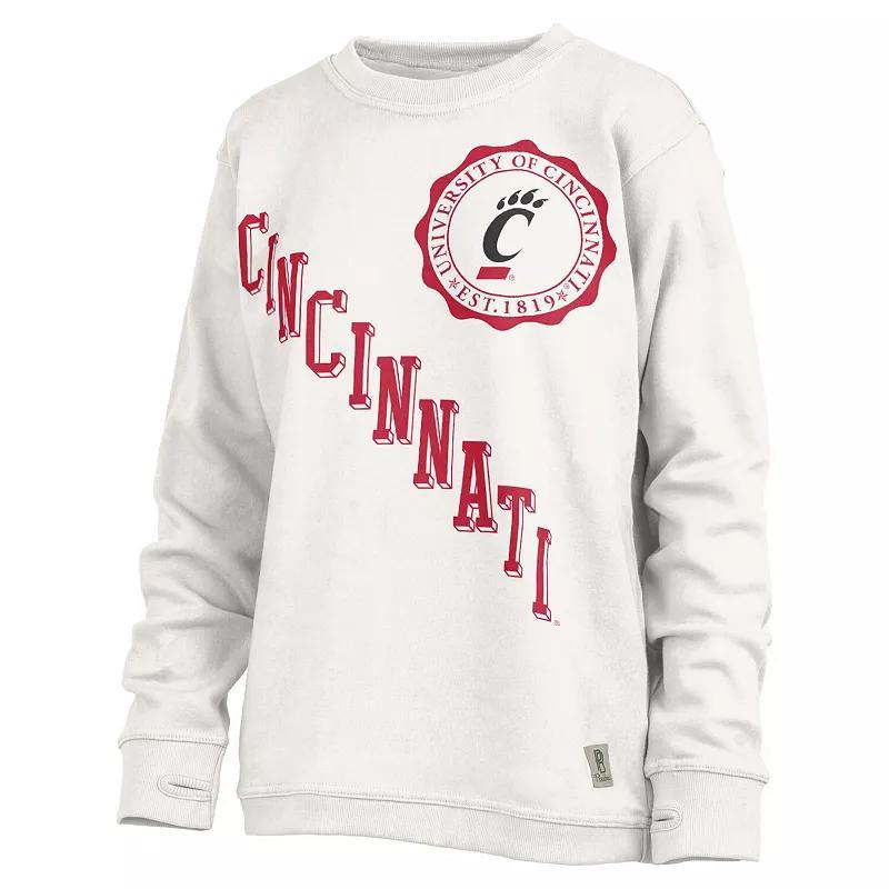 Womens Pressbox Cincinnati Bearcats Shoreline Sundown Pullover Sweatshirt Product Image