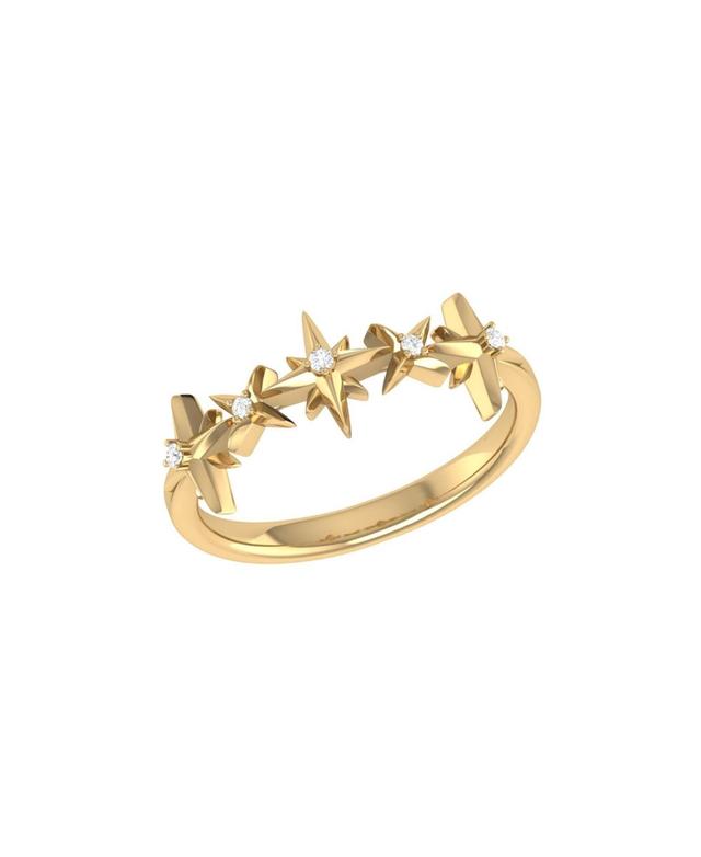 LuvMyJewelry Starry Lane Twist Design 14K Yellow Gold Diamond Women Ring Product Image