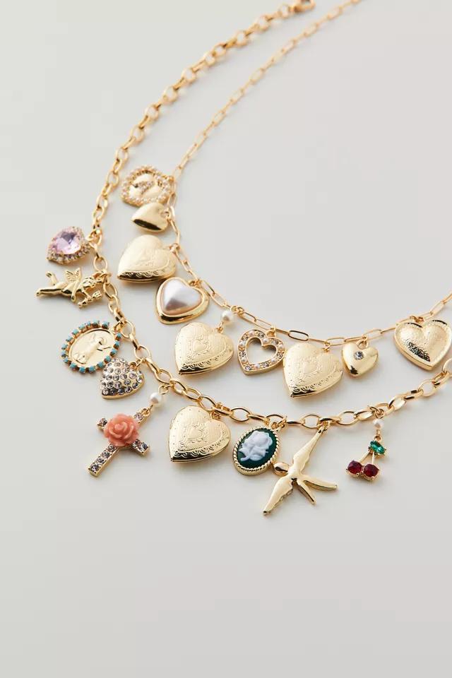 Bianca Layered Charm Necklace Set Product Image