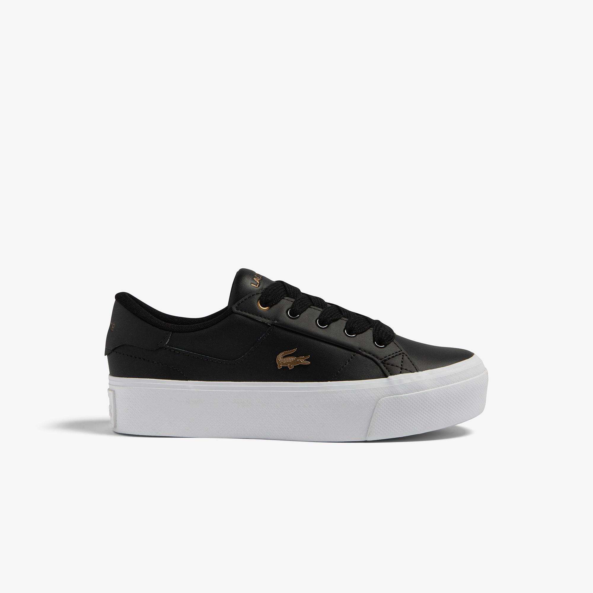 Women's Lacoste Ziane Platform Leather Trainers Product Image