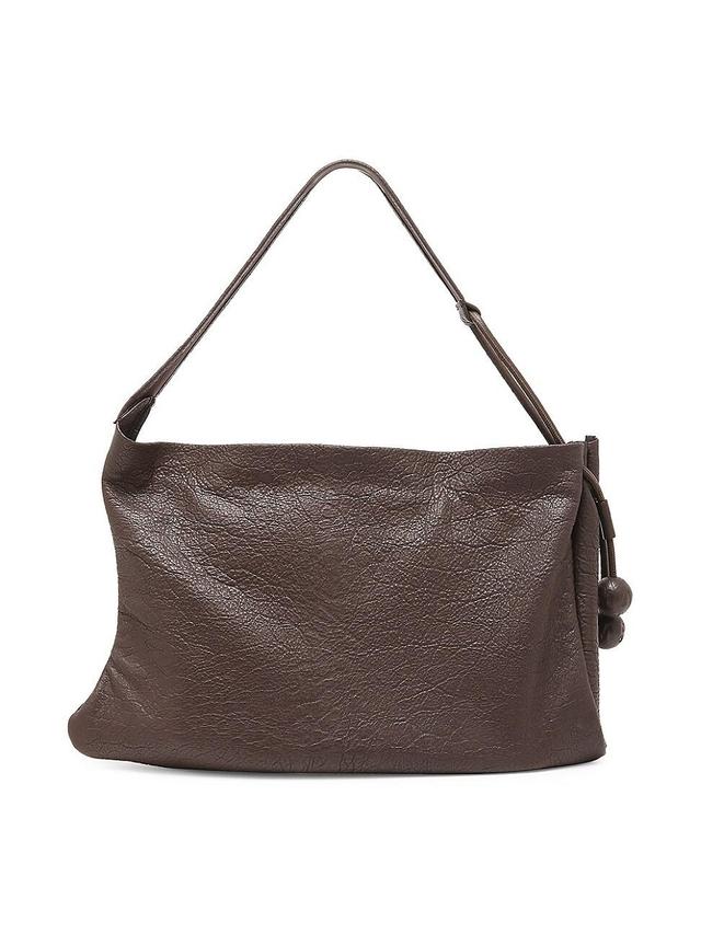 Womens Medium Leather Hobo Bag Product Image