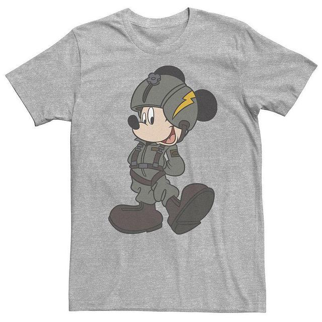 Disney Big & Tall Disney Mickey Mouse Jet Pilot Outfit Tee, Men's, Size: 5XL, Med Grey - Size: 5XL Product Image