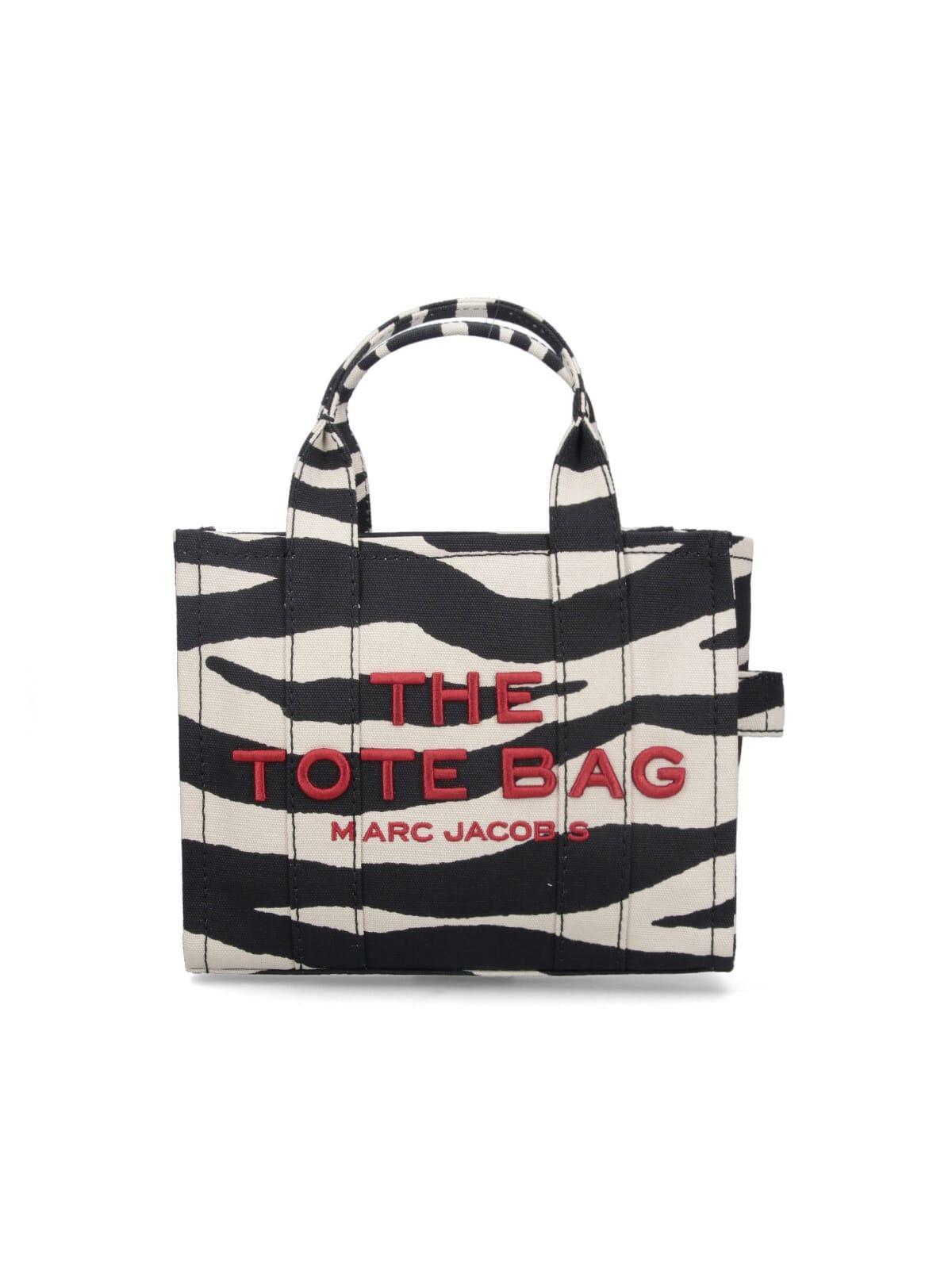 MARC JACOBS Small Tote Bag The Zebra Canvas In Monochrome Product Image