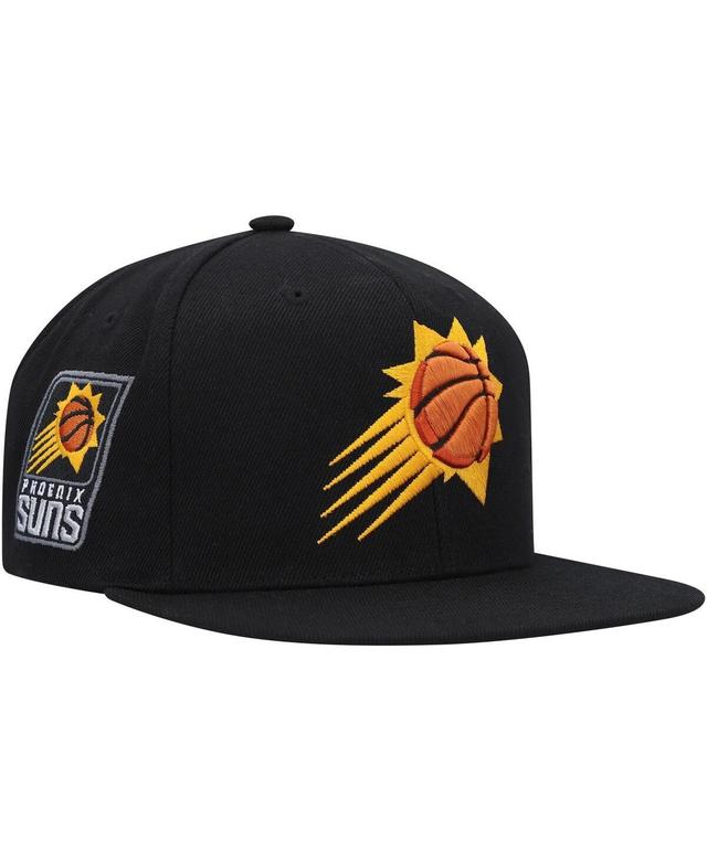 Mens Mitchell & Ness Black Phoenix Suns Side Core 2.0 Snapback Hat Product Image