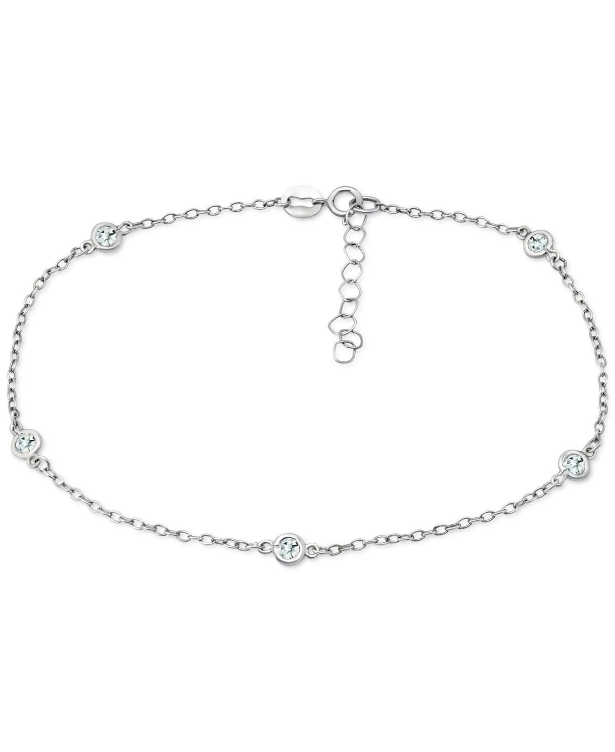 Giani Bernini Multi-Stone Ankle Bracelet (Also in Cubic Zirconia), Created for Macys Product Image