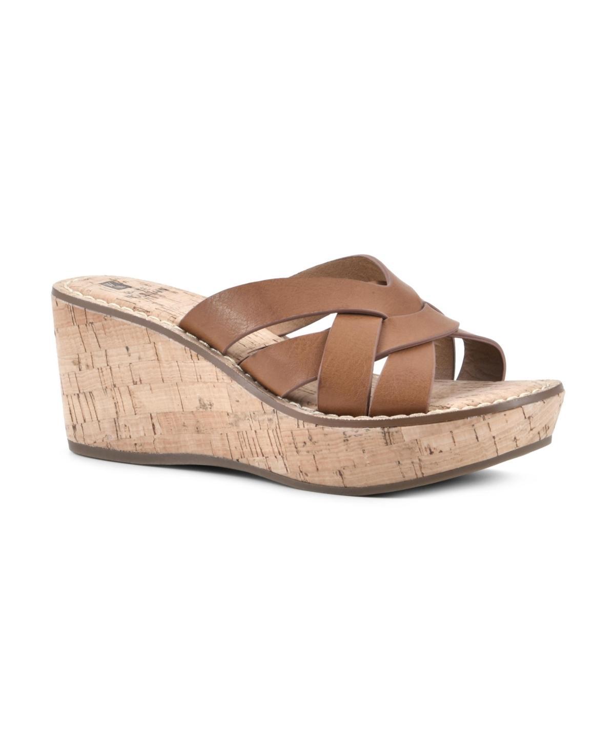 White Mountain Womens Samwell Wedge Sandals Product Image