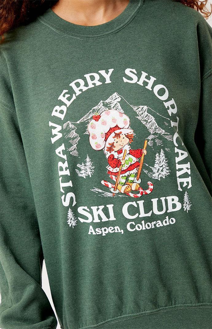 Strawberry Shortcake Womens Ski Club Mountain Crew Neck Sweatshirt Product Image