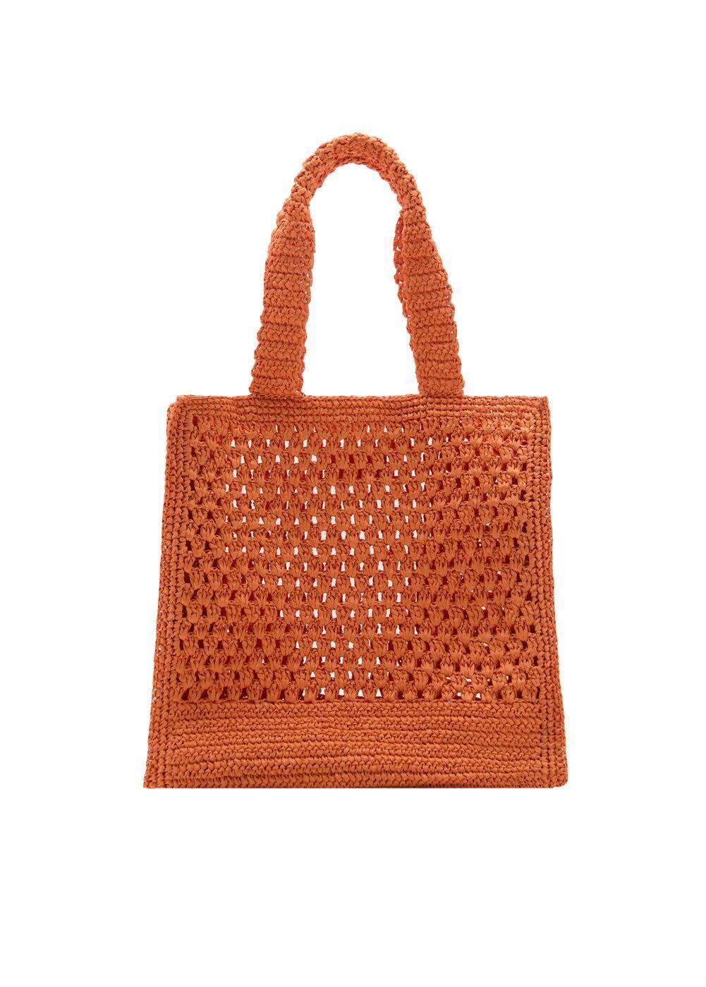 MANGO - Natural fiber shopper bag - One size - Women Product Image