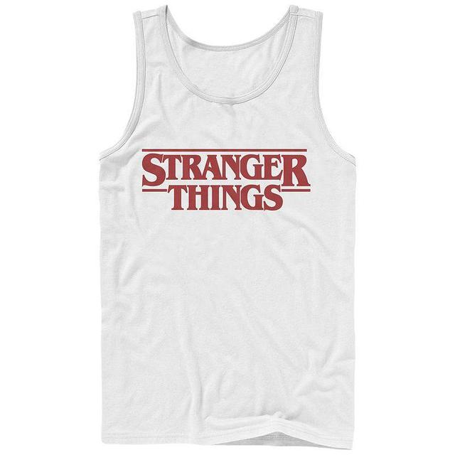 Mens Netflix Stranger Things Red Logo Graphic Tank Top Product Image