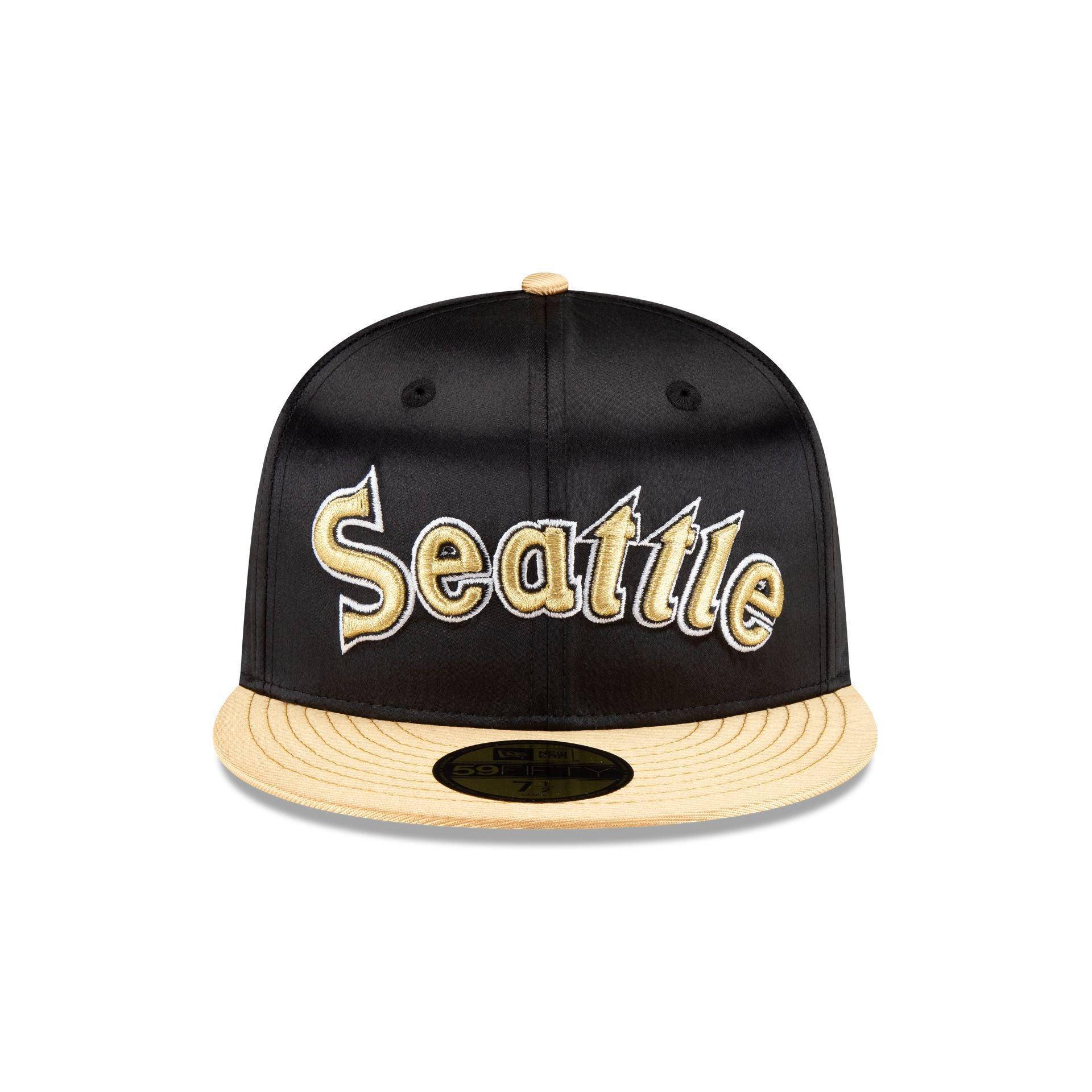 Seattle Mariners Metallic Gold 59FIFTY Fitted Hat Male Product Image