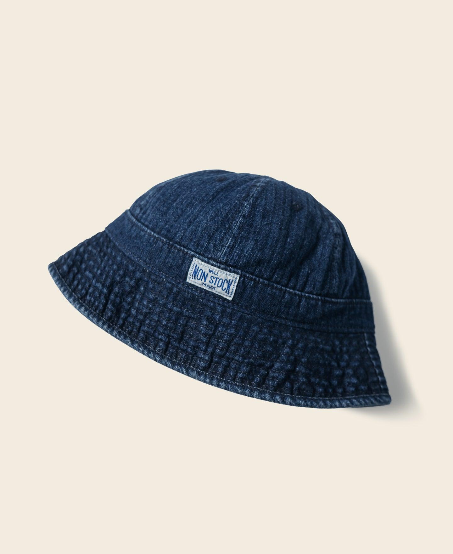 Herringbone Denim Bucket Hat Product Image